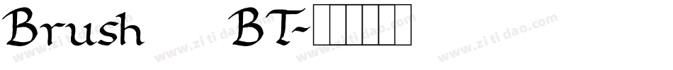 Brush 445 BT字体转换